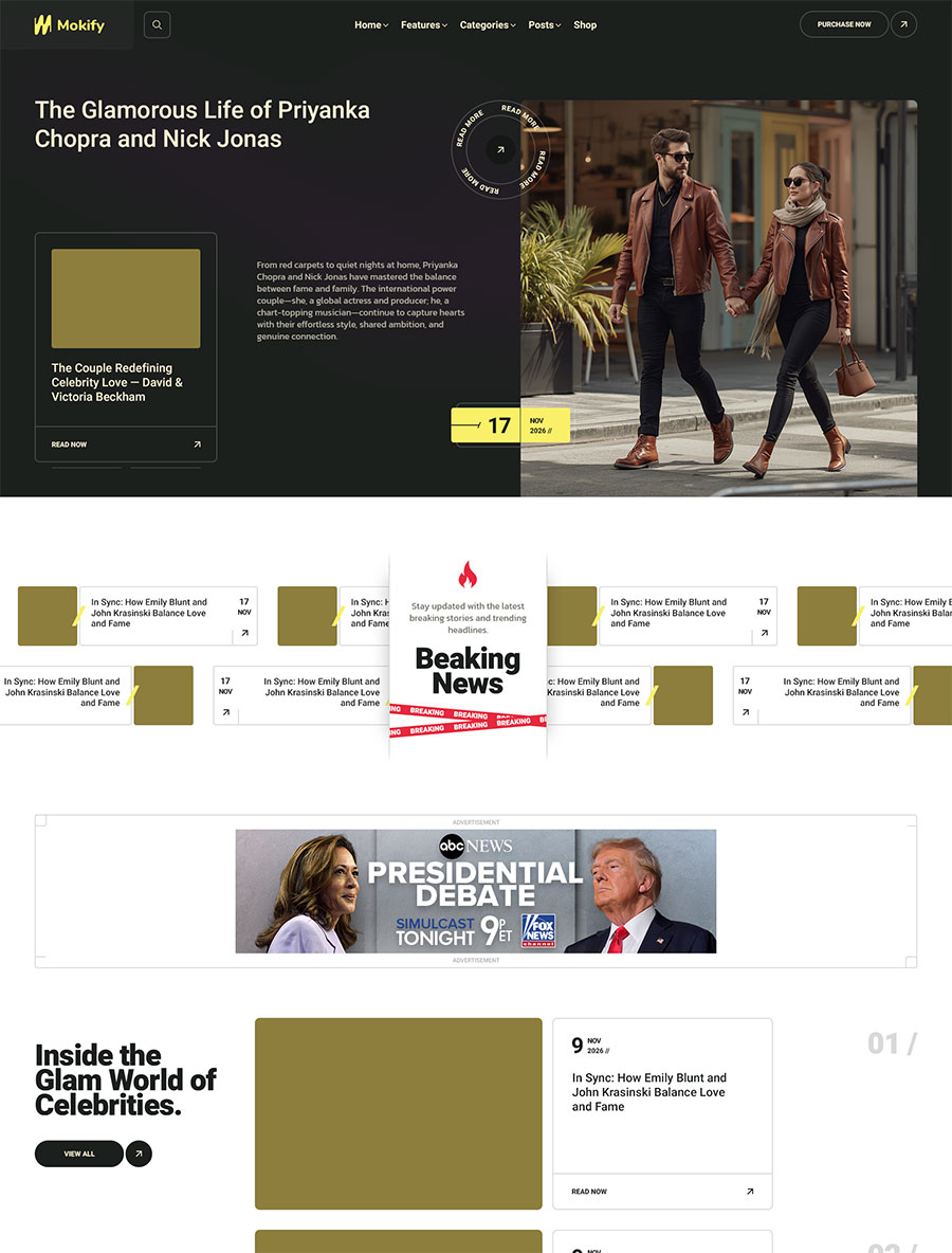 Mokify Theme Preview
